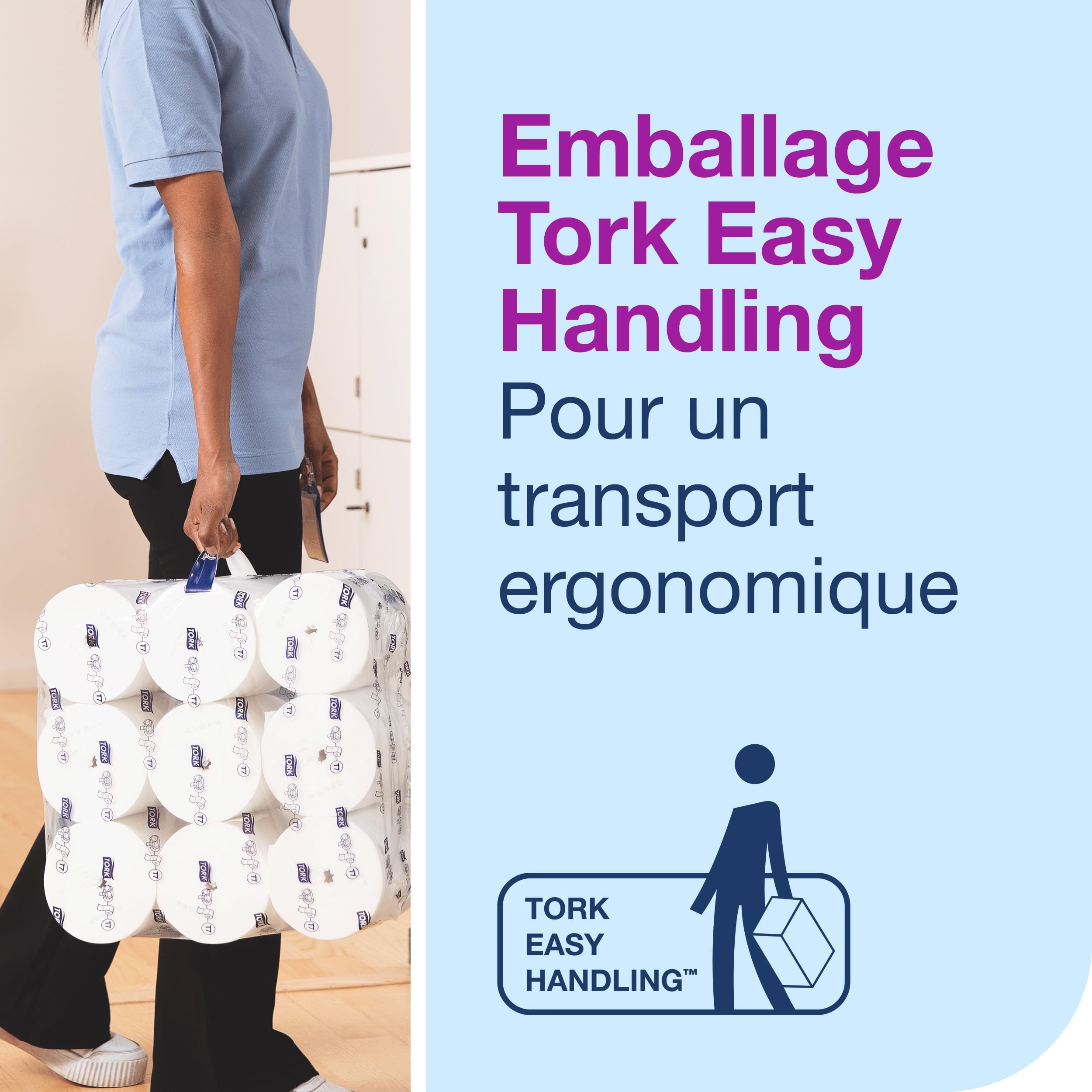Tork OptiServe Coreless Toilet Paper Blanc T7, 472630, 24 x 820 Feuilles | Advanced, 2 Ply