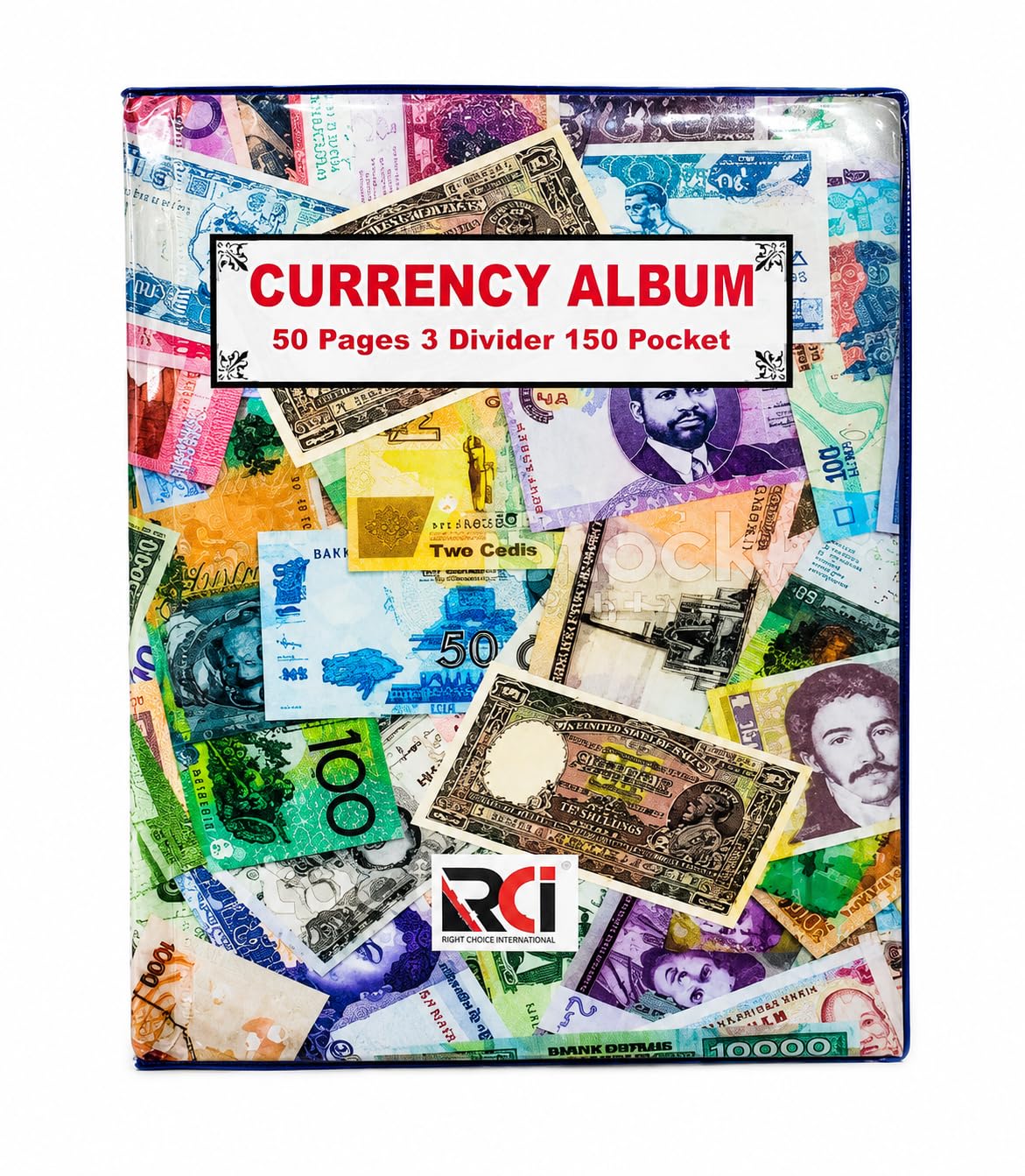 RCI Currency Album – 150 Pockets with 3 Dividers | Notes Collection Storage Book | Pack of 1-image-12