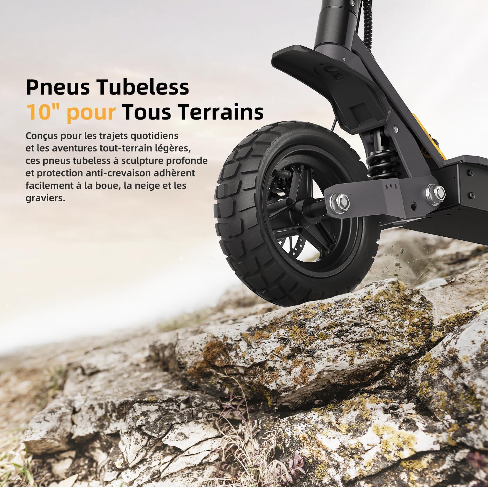 Trottinette électrique Ausom L1, Batterie 48V 15.6Ah, Moteur Puissant 800W, Trottinette électrique Pliable pour Adulte