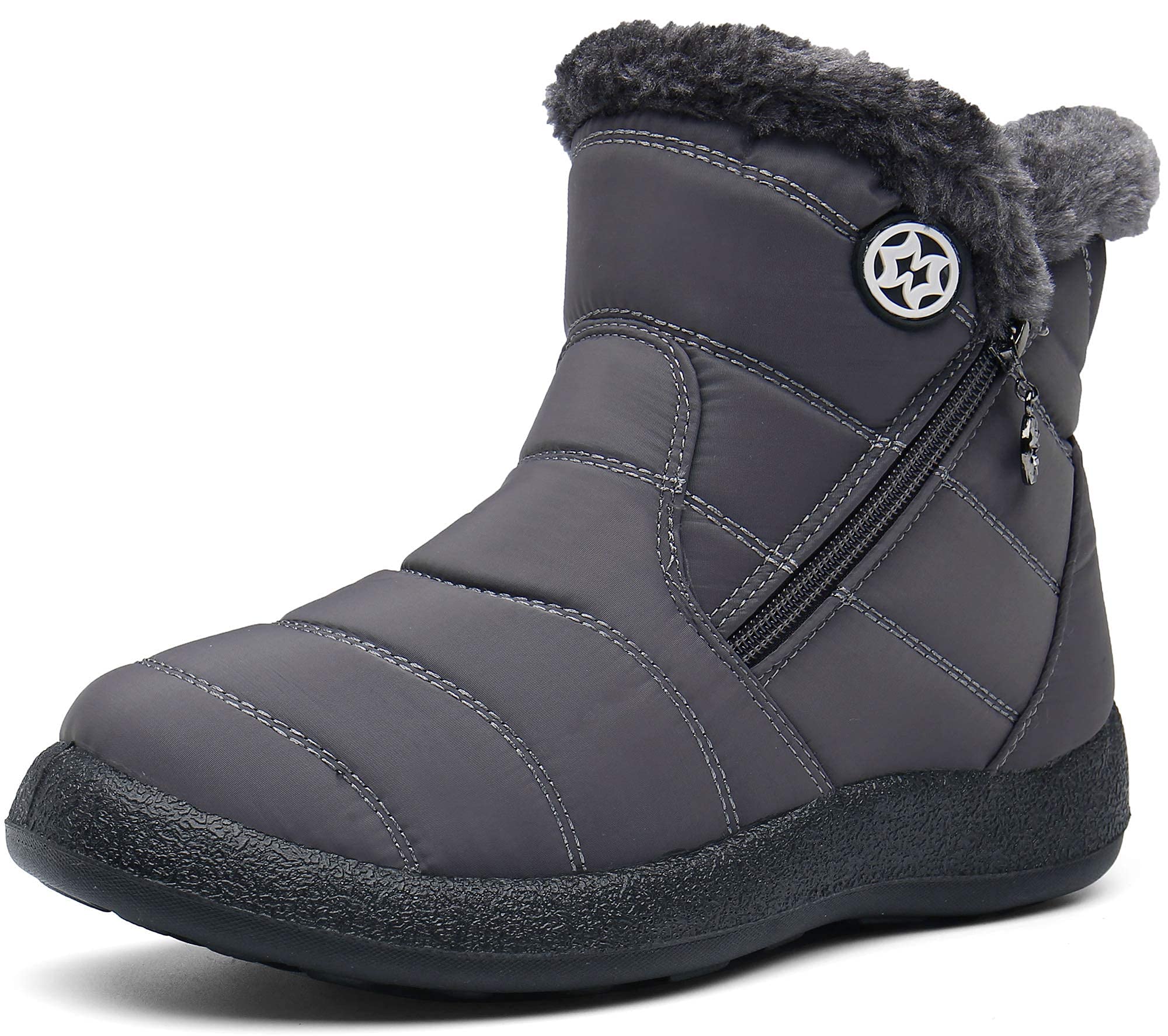 Gaatpot Stivali Donna Stivaletti Invernali Stivali da Neve Caldo Peluche Scarpe Impermeabili 36-43