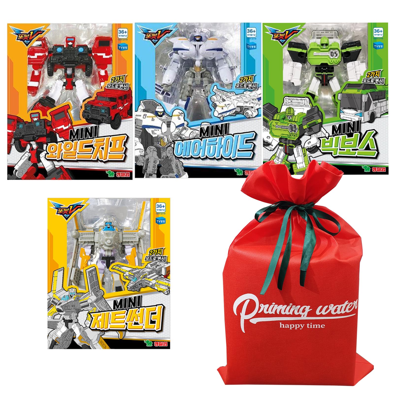 V MINI ROBOT VERSION 4SET(Mini Wild Chief, Mini Air Hyde, Mini Big Boss, Mini Jet Thunder)