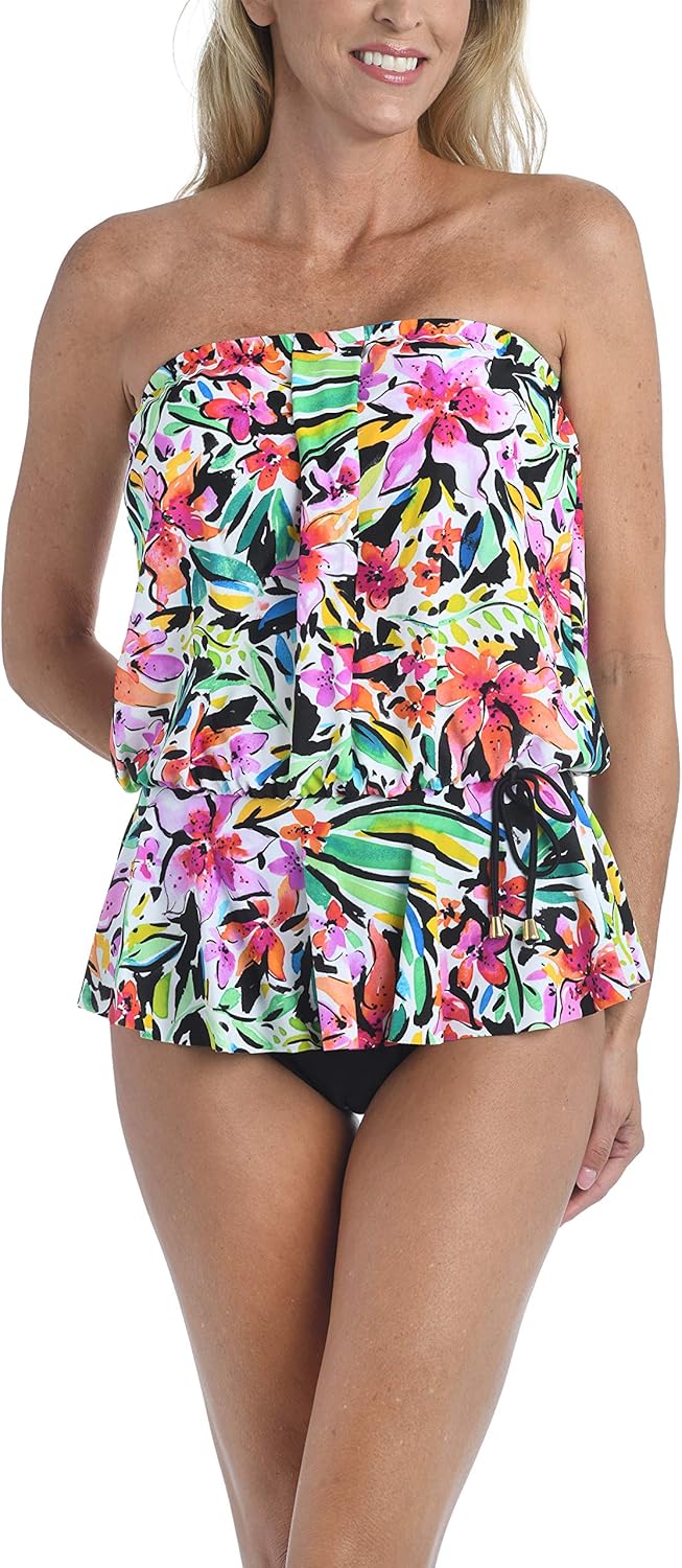 One piece swimsuit with ruffle bottom Clearance