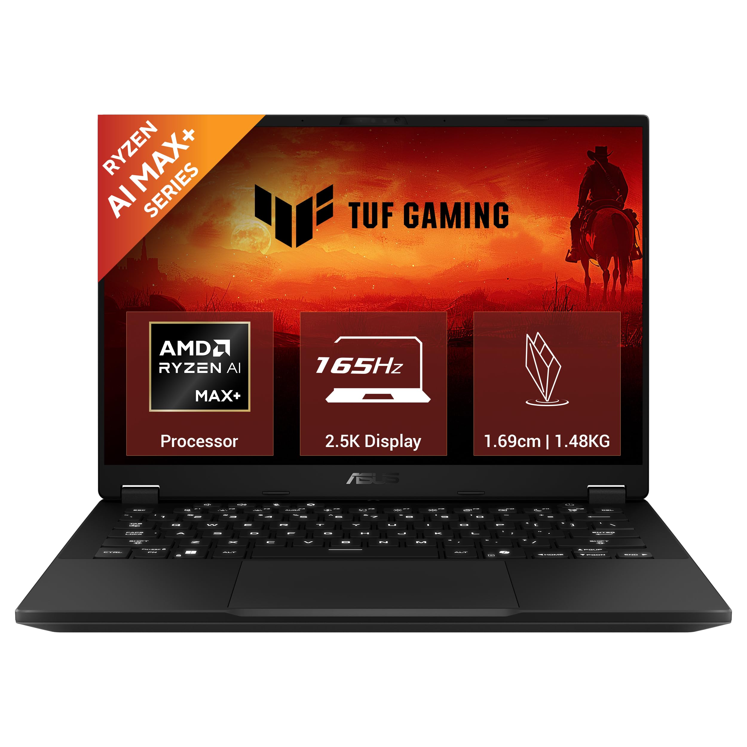 ASUS TUF A14 (2026),AMD Ryzen AI MAX+ 392, AMD Radeon 8060S iGPU,32GB RAM,1TB SSD, QHD+, 14"(35.5 cm),Windows 11, M365 Basic(1Y)* Office 2024,Jaeger Gray,1.48 Kg,FA401EA-RG020WS, Creator/Gaming Laptop-image-33