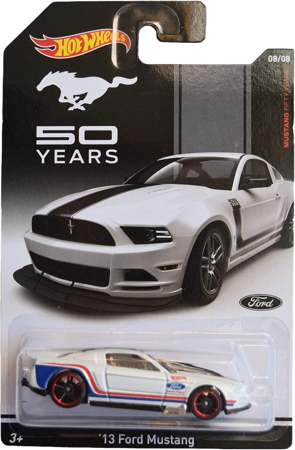 Hot Wheels '13 Ford Mustang, Fifty Years 8/8