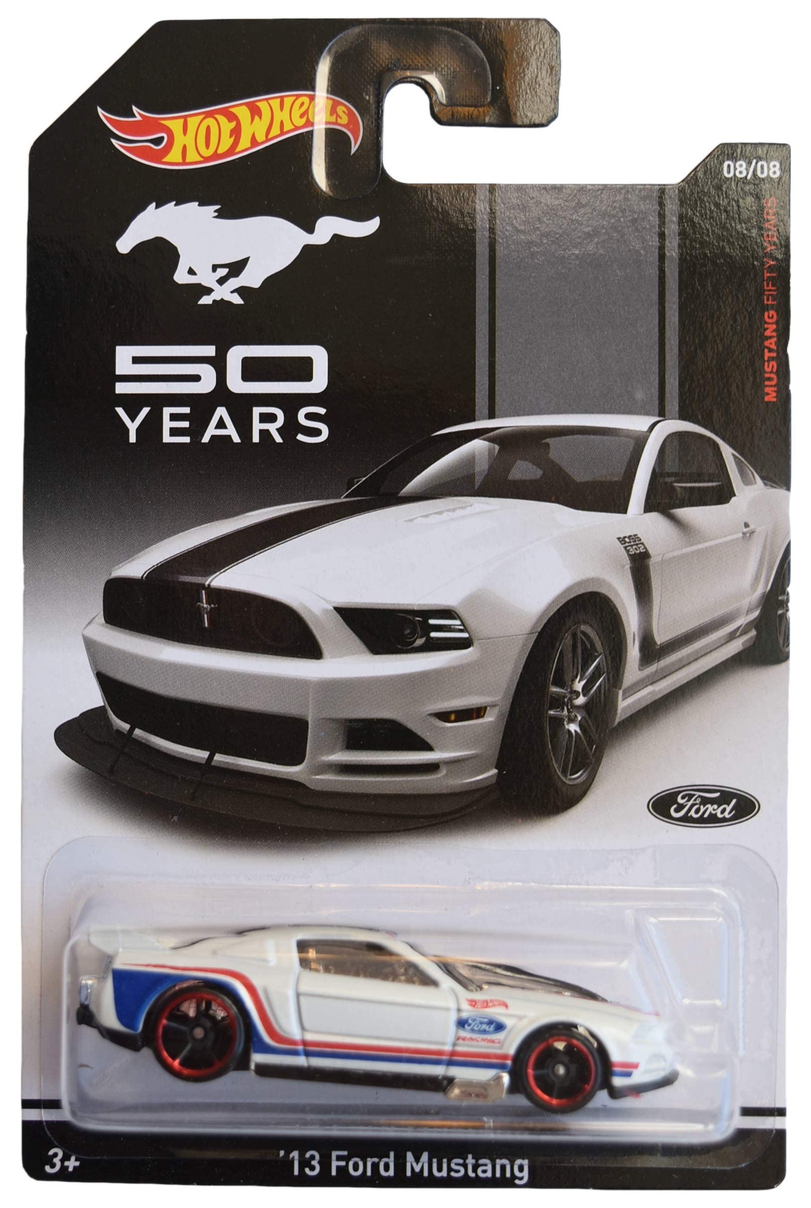 Amazon.com: Hot Wheels '13 Ford Mustang, Fifty Years 8/8 : Toys