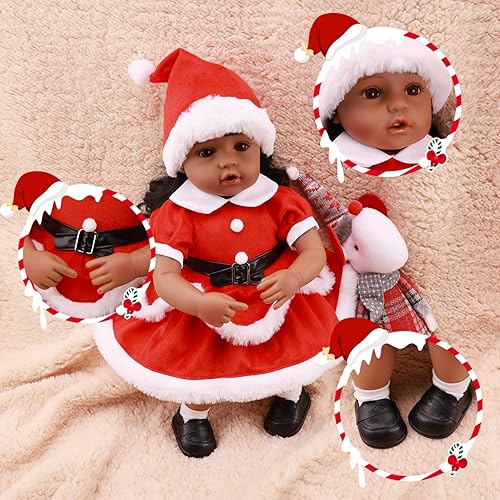 Miniatura 3 de WERFLOT Muñeca realista realista, muñecas de bebé recién nacidas de la vida real de 18 pulgadas, con peluche de peluche y caja de accesorios para