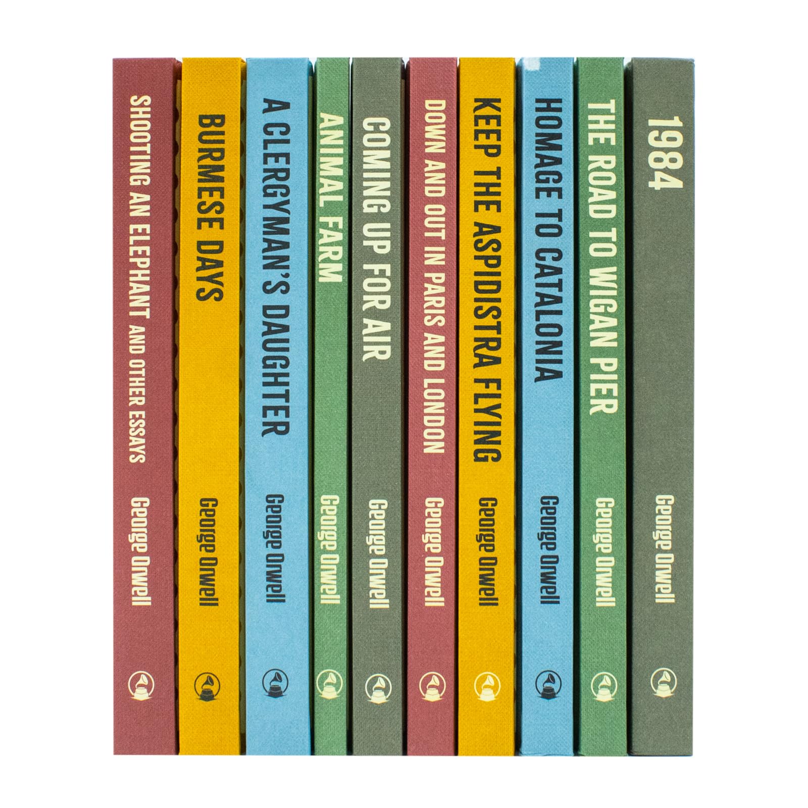 The Greatest Works Of George Orwell 10 Books Hardback Collection (1984, Animal Farm, The Road To Wigan Pier, Homage To Catalonia, Keep The Aspidistra Flying, Down And Out In Paris And London)