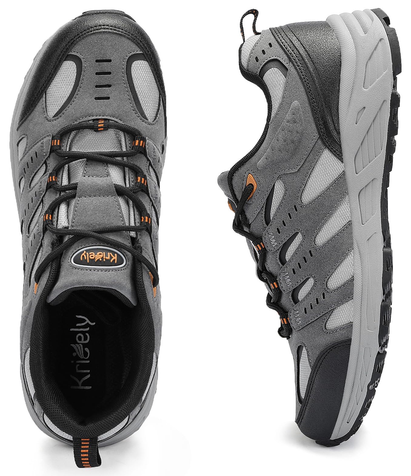 Kricely Chaussures Basses de Randonnée Homme Marche Chaussure Montantes Escalade Alpinisme en Plein Air Trekking Chaussure Trail Homme pour Sports Sneakers