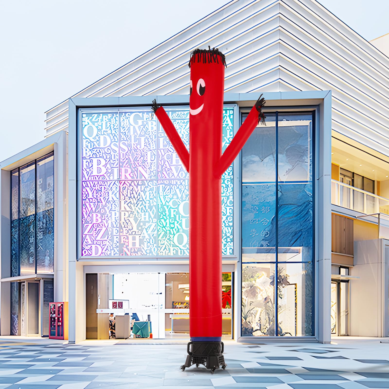 VEVOR Inflatable Tube Man Set, 20 ft Tall, Wacky Waving Inflatable Dancing Tube Guy with 1 HP Blower, PP Shell IPX3 Waterproof Blower Fan, for Outdoor Advertising Business Store Party