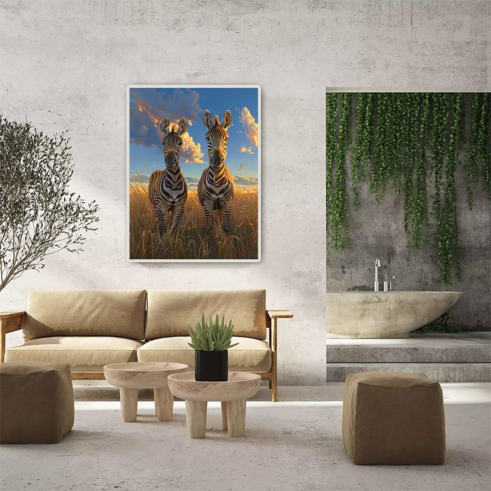 Animale Diamond Painting Adulti 60x80cm, 5D Diamond Painting Kit F-6839