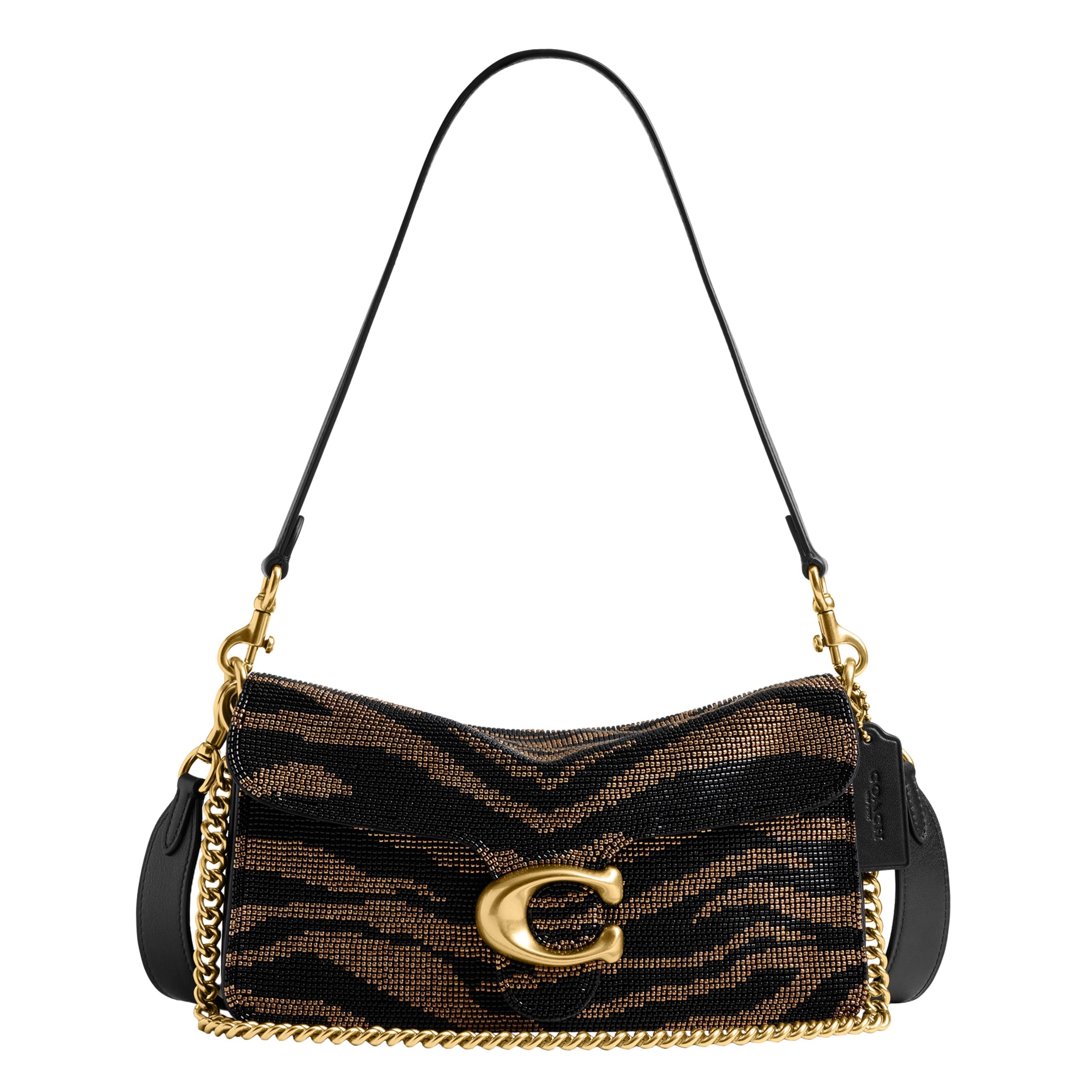 Photo 1 of Beaded Tiger Tabby Shoulder Bag 26