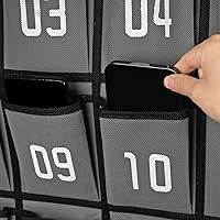 Vista 5 de Loghot Accesorios para el Aula Organizador de Bolsillos para Armario Portador de Teléfonos Celulares Organizador Colgante de Pared y Puerta