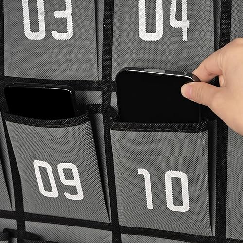 Miniatura 5 de Loghot Organizador numerado para colgar en la puerta de la pared, para el armario, para el aula, para colgar en la pared y la puerta (36 bolsillos,