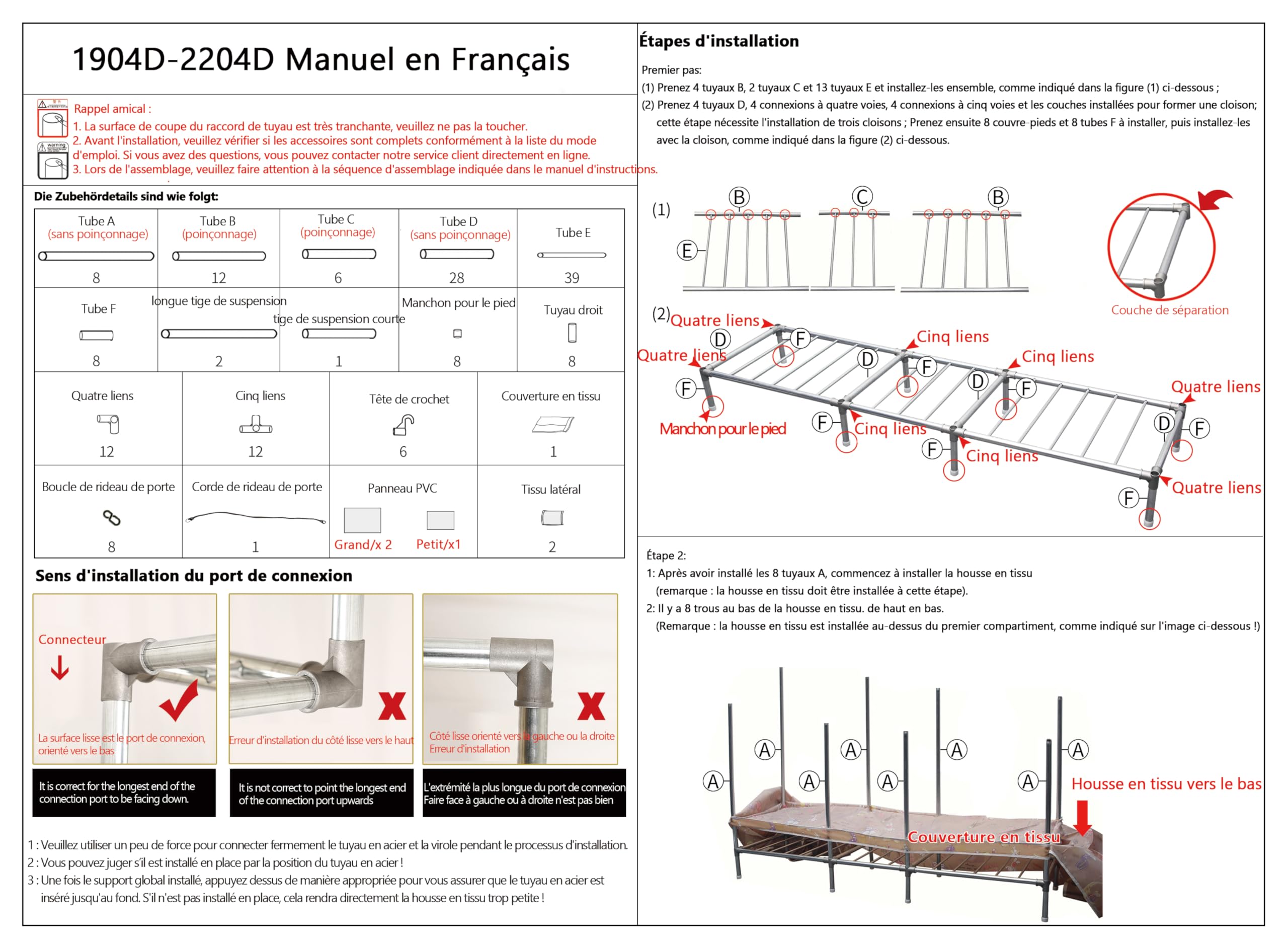Armoire De Rangement en Tissu, Penderie avec Housse, Armoires Portable avec Barre De Suspension Et Étagères, Rangement Armoire Vêtement 168 X 46 X 173 cm