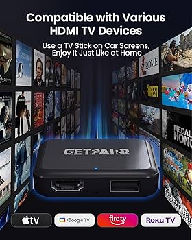 Amazon.com: GETPAIRR 4-in-1 Car TV Mate Max Adapter Support HDMI