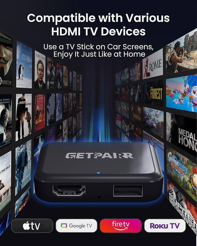 【GetPairr TV】Car TV Mate Pro Max Amazon.com: GETPAIRR 4-in-1 Car TV Mate Max Adapter Support