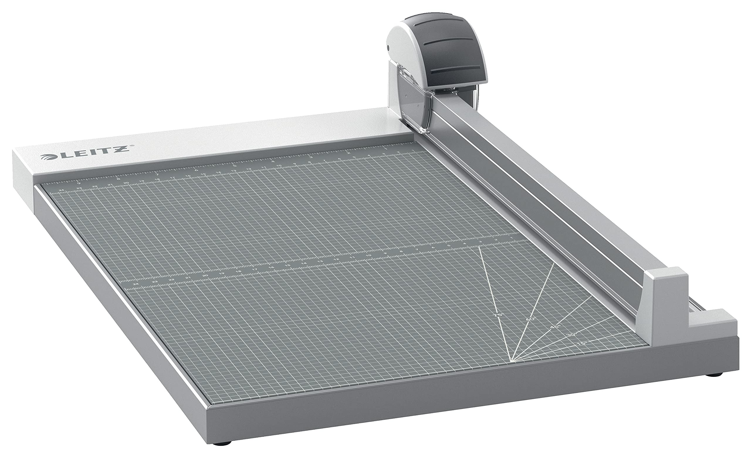 Leitz Precisión Cortadora de Papel A4+ para Oficina, Corta hasta 15 Hojas, Longitud de Corte 381mm, Corte Recto, ondulado o de Perforación, Guía de Corte, 90270000