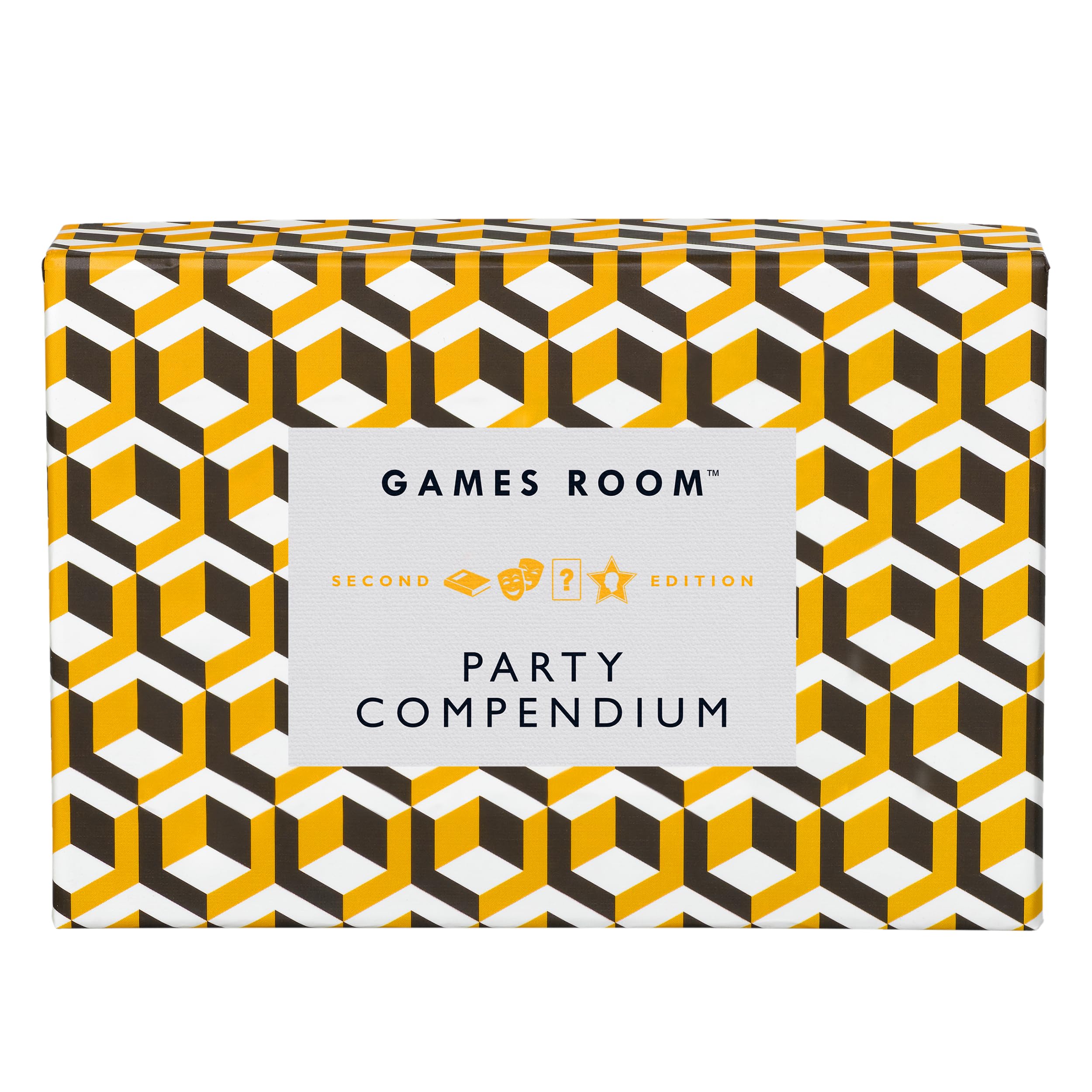 Ridley's Room Party Compendium 4-in-1 Card Games Set Includes Guess What, Classic Charades, Sing it Back Music Quiz and Name Game Ideal for Parties and Family Game Night