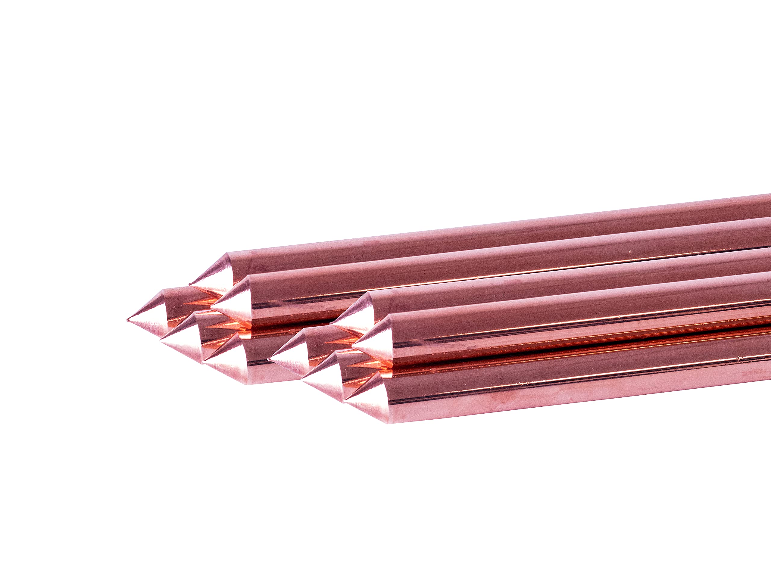 KLK - Pica Toma De Tierra 1,5 Metros (1500 x 15 mm). Paquete De 10 Unidades. Fabricada Según Normal UNE 202006. Recubrimiento De Cobre De 100 Micras. Modelo 1,5-UNE202006 142.