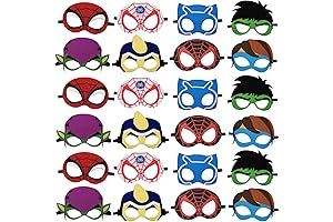 24 Packs Superhero Masks Party Favors for Kids - Ultimate Superhero Party...