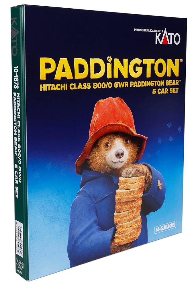 鉄道模型 KATO 10-1673 Class800/0 GWR Paddington 10-1673 British Railways Class800/0 GWR 'Paddington Bear' 5