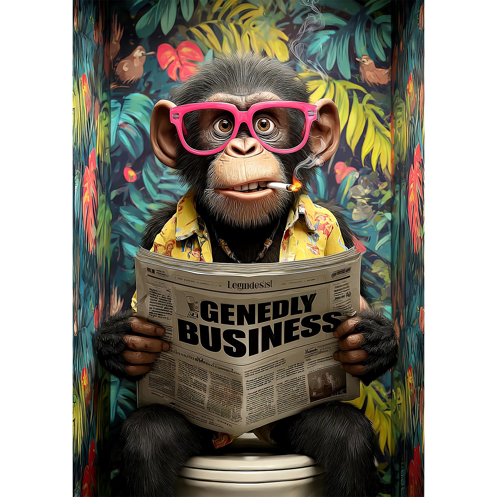 NEWENMO Cute Monkey Diamond Painting Kits Full Drill for Adult Beginners โ image 1