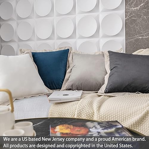 Miniatura 7 de DriftAway Juego de 2 fundas de almohada de terciopelo de 18 x 18 pulgadas, color gris plateado, fundas de almohada decorativas para cama, fundas