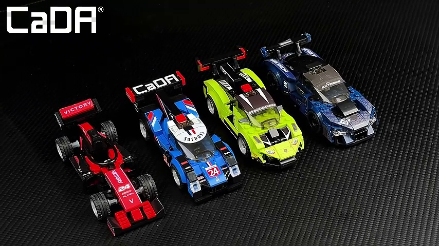 CaDA Night Flash 15cm Sports Car - 162 Pieces - Self-Build Brick
