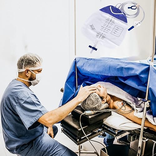 Miniatura 7 de 10 paquetes de bolsas de drenaje de 50.7 fl oz con bolsa de drenaje urinario antirreflujo a prueba de fugas  bolsa de recolección de orina con tubo