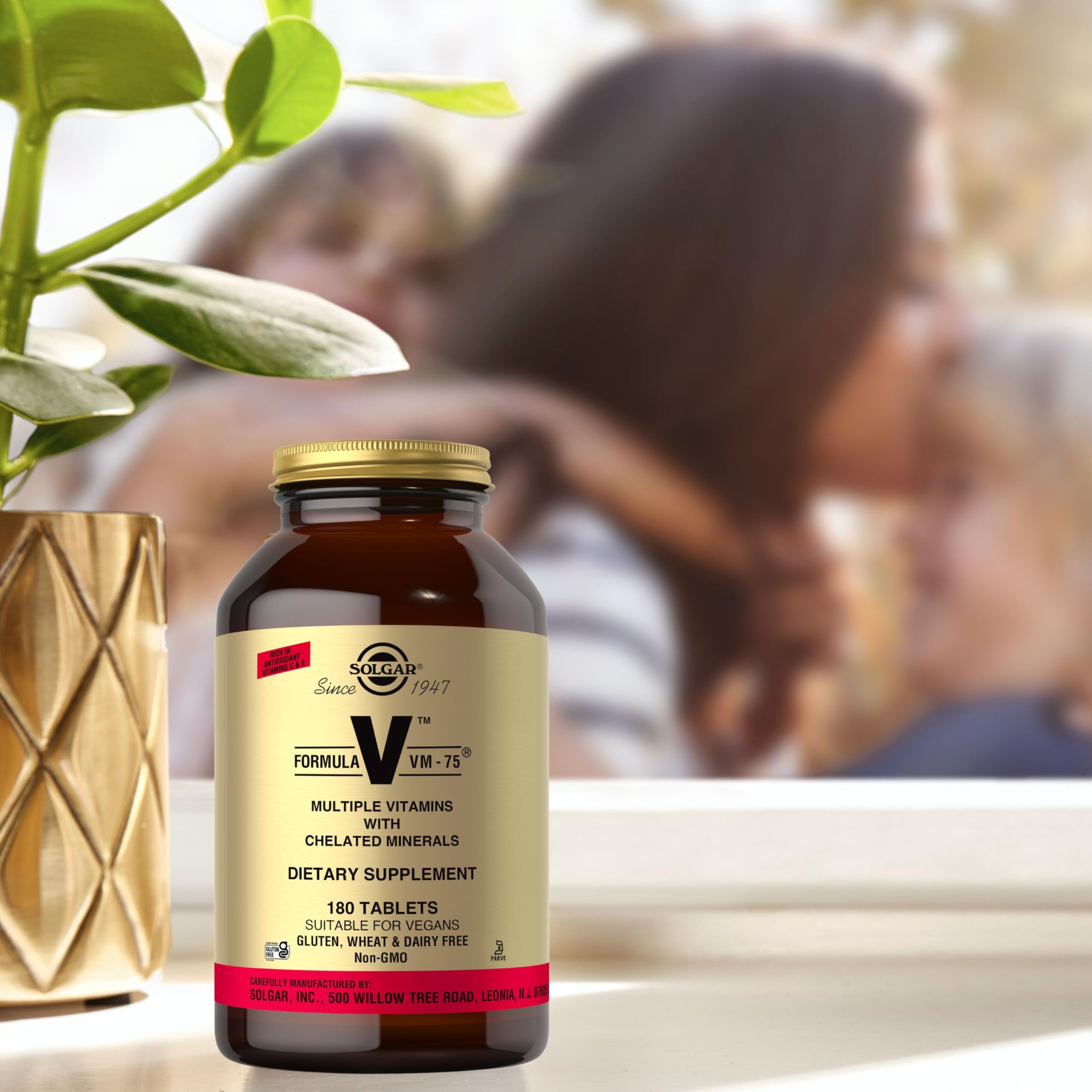 Solgar Formula VM-75, 180 Tablets - Multivitamin with Chelated Minerals - Vitamin A, B6, B12, C, D, E - Biotin, Magnesium, Calcium, Iron, Zinc - Vegan, Gluten Free, Dairy Free, Kosher - 180 Servings