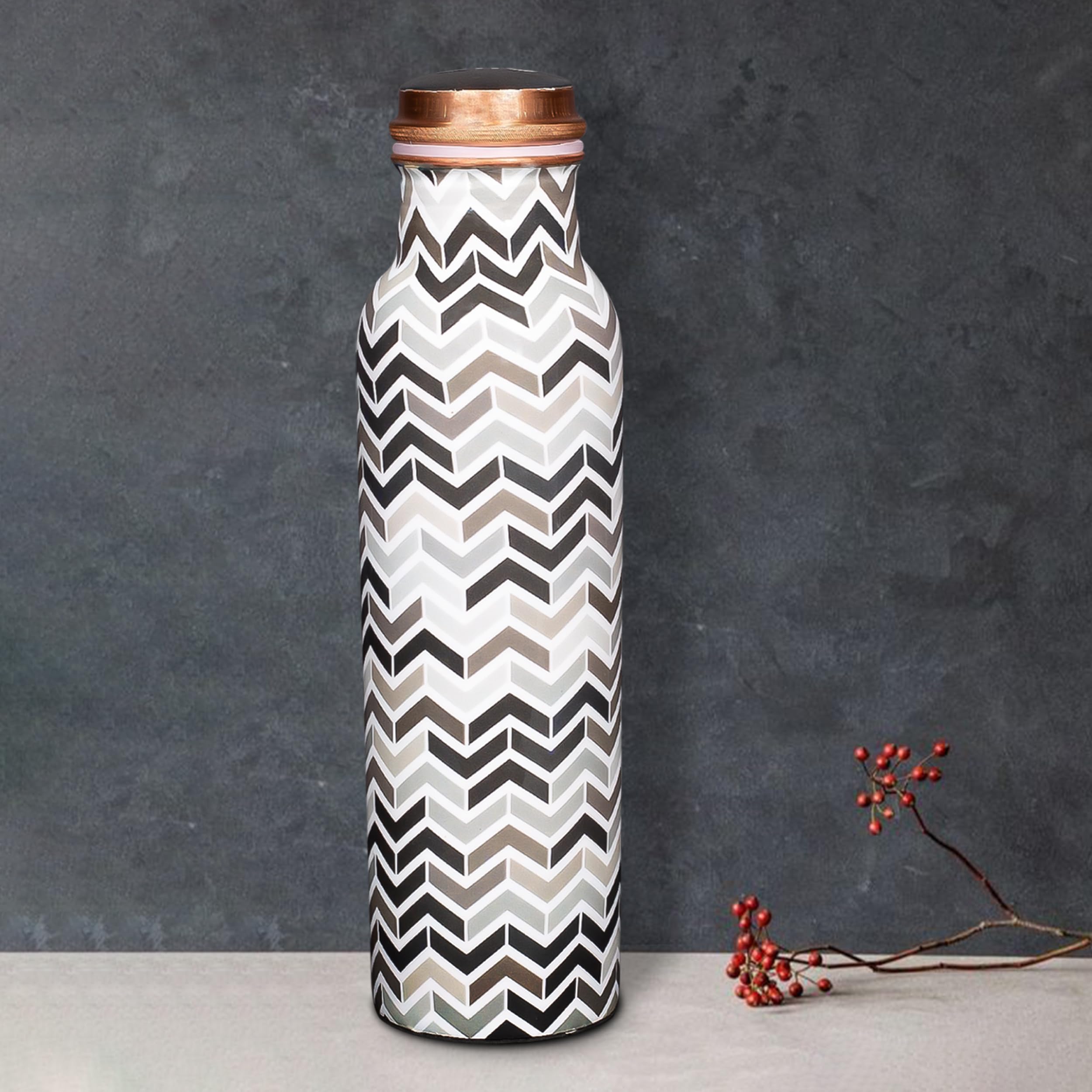 Allo Pure Copper Water Bottle - 1L Leakproof -11