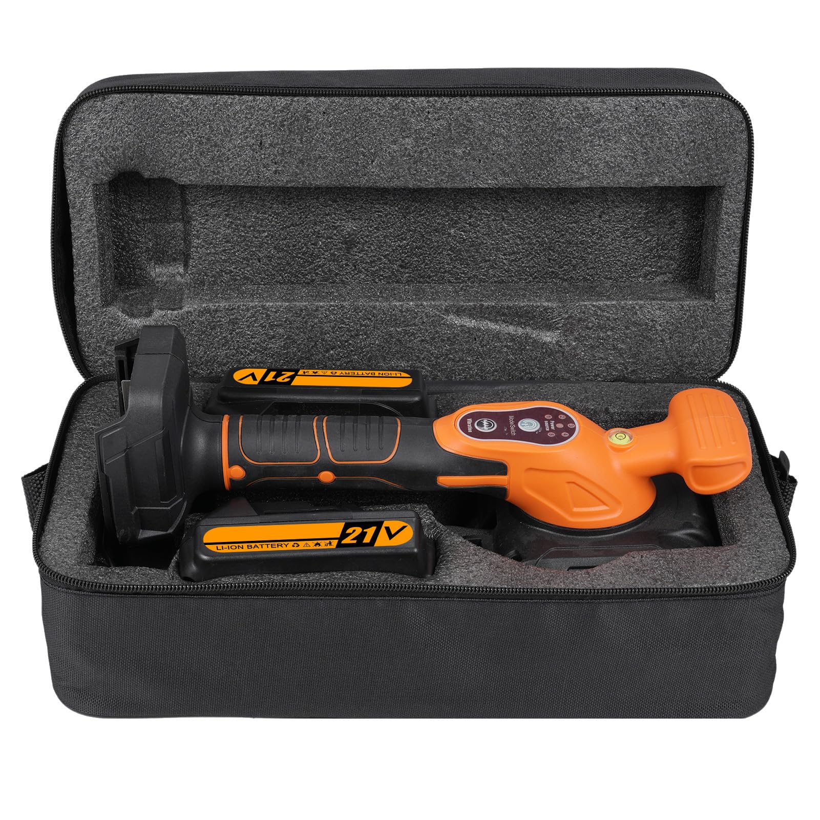 Macchina di livellamento per piastrelle senza fili, 21 V, 130 mm, ventosa 0 – 13500 giri/min, con 2 batterie, 5 velocità regolabili, alta capacità di carica, ventosa ingrandita con livella a bolla