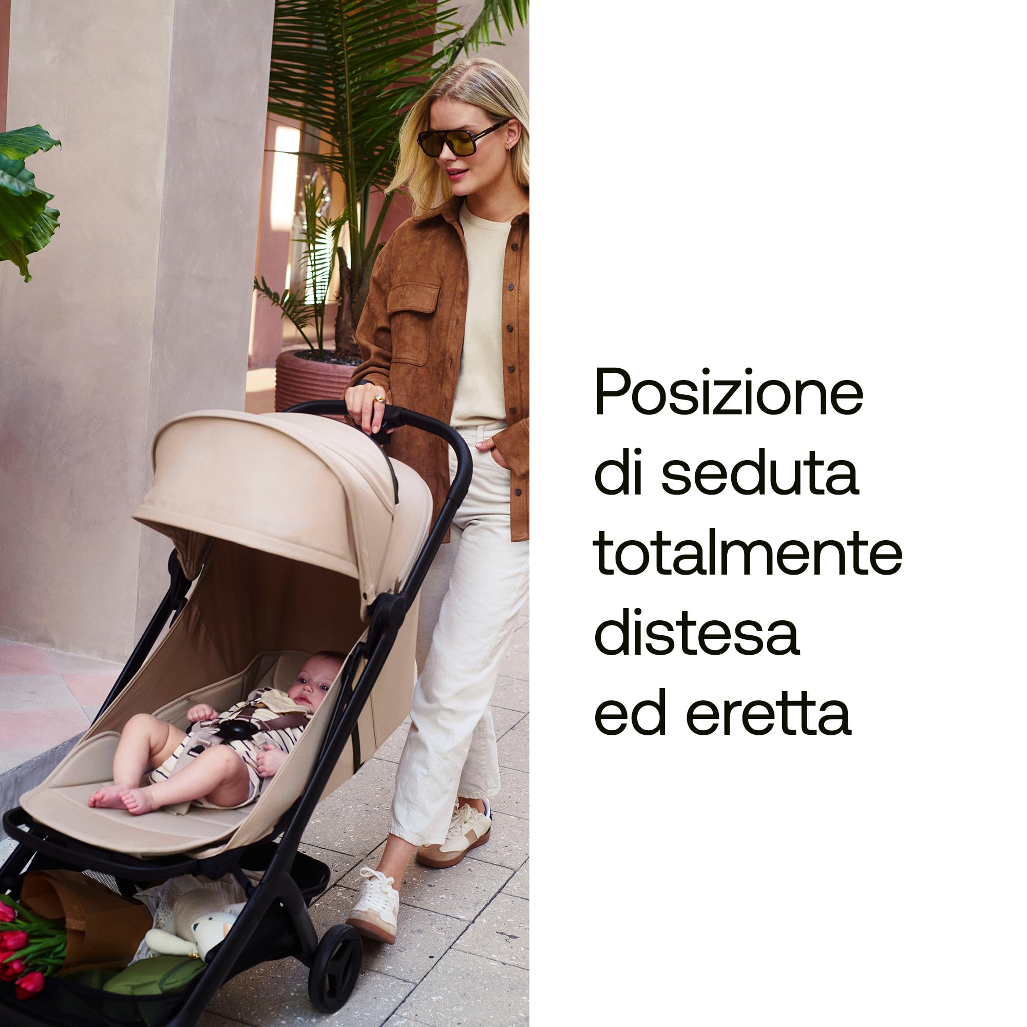 Bugaboo Butterfly 2 Passeggino da Viaggio – Sistemi Modulari con Maniglione e Parapioggia – Leggero, Piegabile con Una Mano, Seduta Reclinabile, Da 6 Mesi a 4 Anni – Dusty Pink