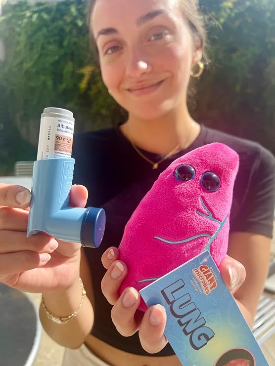 GIANT MICROBES Lung Plush, Respiratory Therapist Gifts, Pulmonology Gifts, Respiratory Therapy Gift, Lung Cancer Survivor Gift, Anatomy Model, Anatomy Plush