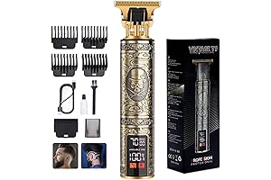 candyfouse Beard Trimmer for Men, Professional cordless zero gapped trimmer hair clipper