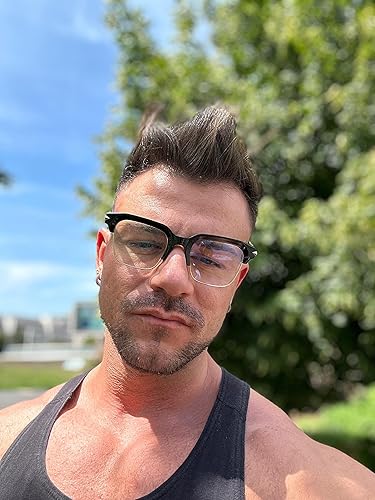 Miniatura 3 de VISOONE Lentes ligeros TR90 con bloqueo de luz azul Marco Protector de visión para hombres y mujeres ELBERT