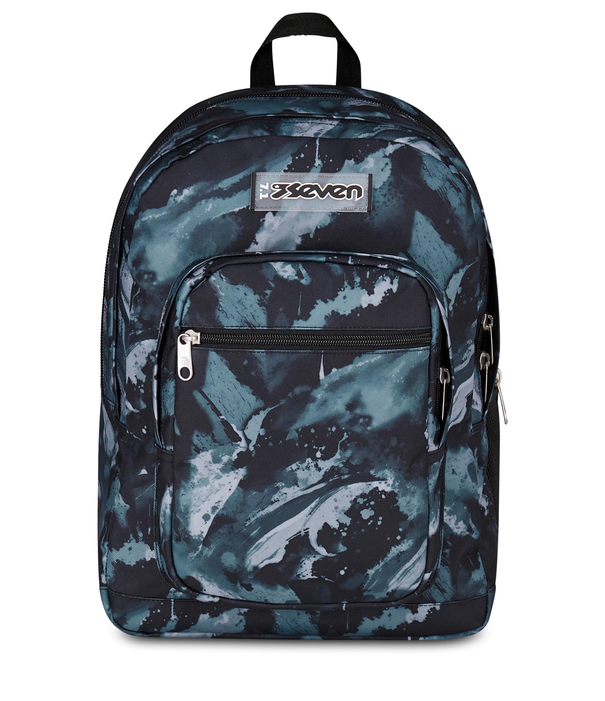 Seven Zaino Scuola FREETHINK, Doppio Scomparto, Grigio, 34 L, Scomparto porta pc ablet, Tasche multifunzione, Tasca laterale porta borraccia, Scuola media e superiore, Bambini, Ragazzi