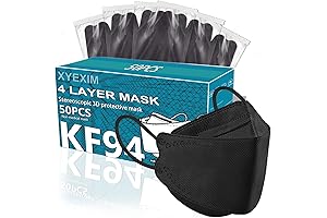 Lucifer 4 Layer KF94 Face Mask: 3D Safety Mask for Comfort and Style