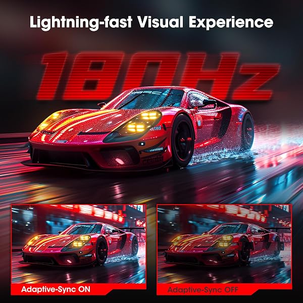 KOORUI 27'' Ecran PC Gaming Incurvé 1500R, Moniteur PC Dalle VA, Résolution QHD (2560X1440), 180HZ,1MS, DCI-P3 85%, Lunette Ultra-Mince, Inclinaison réglable, Prend en Charge HDMI/DP - 3
