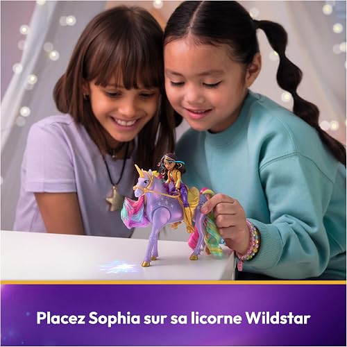 Unicorn Academy, Sophia & Light Magic Wildstar with Rainbow Light-up Effects, 2 Riding Accessories, Dolls and Unicorn Toys for Girls Aged 4 and up - 3