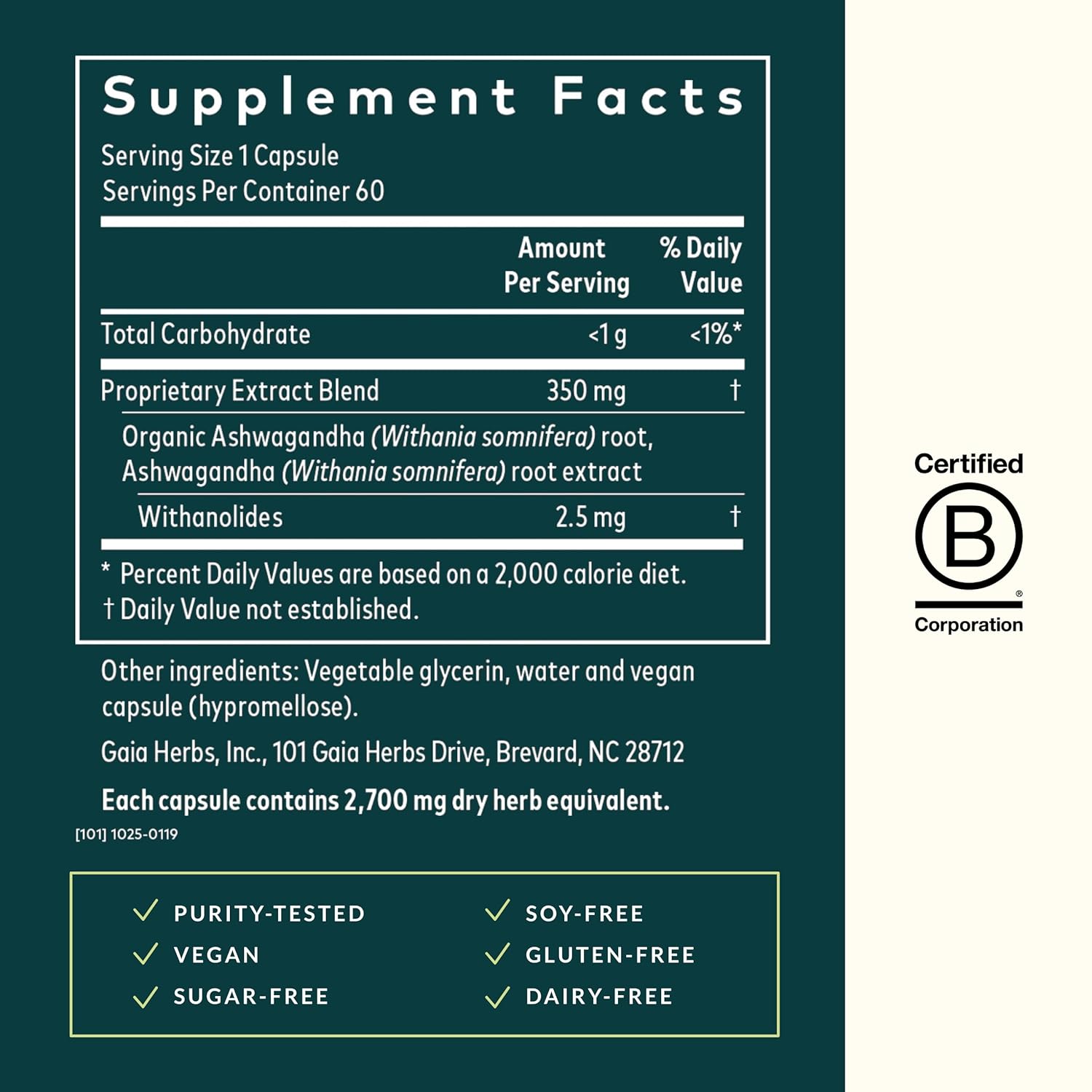 Gaia Herbs Ashwagandha Root - Made with Organic Ashwagandha Root to Help Support a Healthy Response to Stress, The Immune System, and Restful Sleep - 60 Vegan Liquid Phyto-Capsules (30-Day Supply) - Image 2