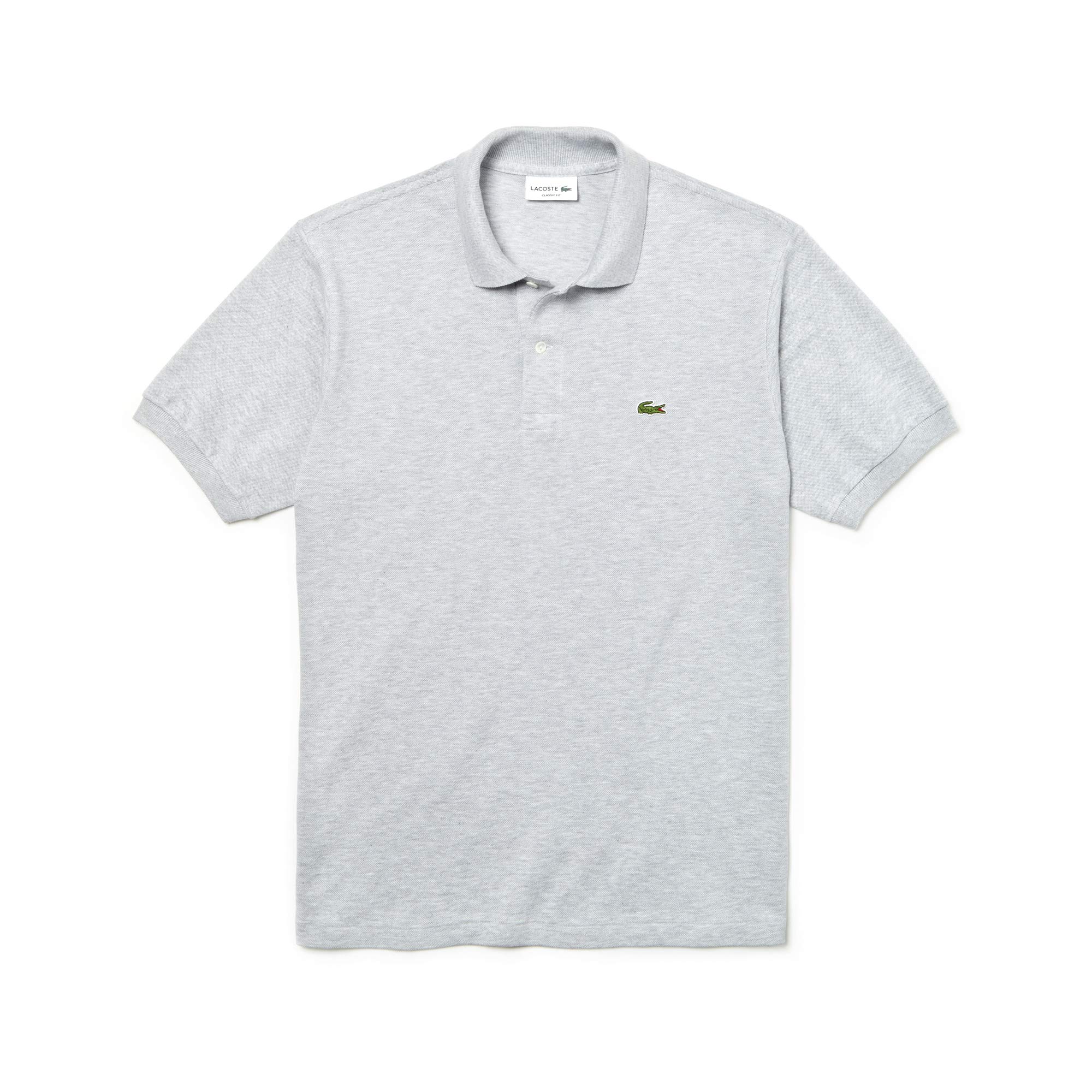 Lacoste Men's Grey Classic Fit L.12.12 Marl Polo Shirt  Large