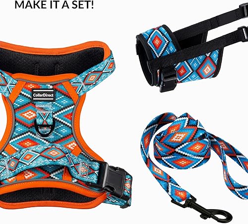 Miniatura 7 de CollarDirect Arnés reflectante sin tirones para perro, con asa y clip frontal, chaleco acolchado suave ajustable para perros pequeños a grandes,