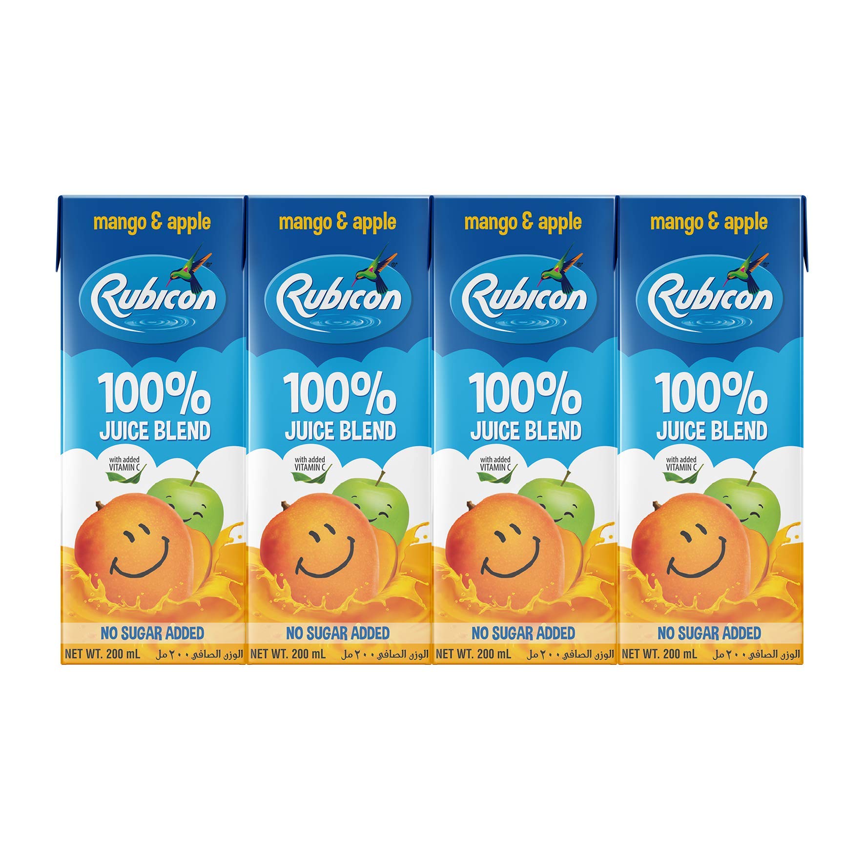 Mango Apple No Sugar Added Juices for Kids - Pack of 4 Pcs 4 x 200ml