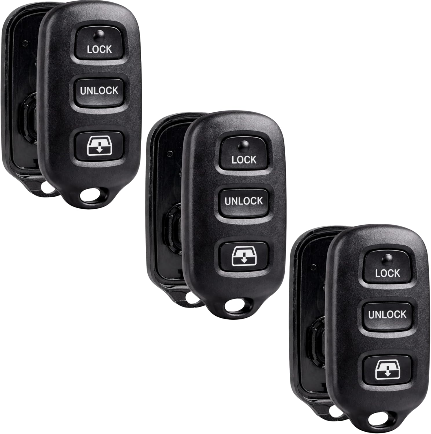 Key Fob Keyless Entry Remote Shell Case & Pad fits Toyota 1999-2009 4runner / 2001-2008 Sequoia
