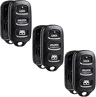 Vista 7 de Llavero con carcasa y almohadilla de repuesto para llave de entrada sin llave compatible con Toyota 1999-2009 4Runner / 2001-2008 Sequoia