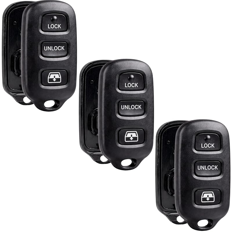 Kit 3 Capas para Controle Remoto Toyota 4Runner e Sequoia com Teclado, HYQ12BBX HYQ12BAN HYQ1512Y