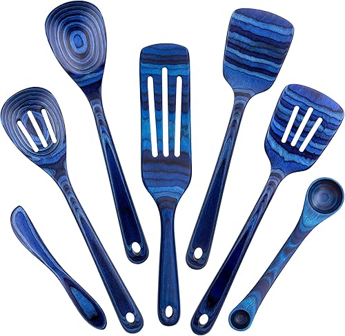 Baltique Malta Collection - Juego de utensilios de cocina de 7 piezas, seguro para antiadherentes