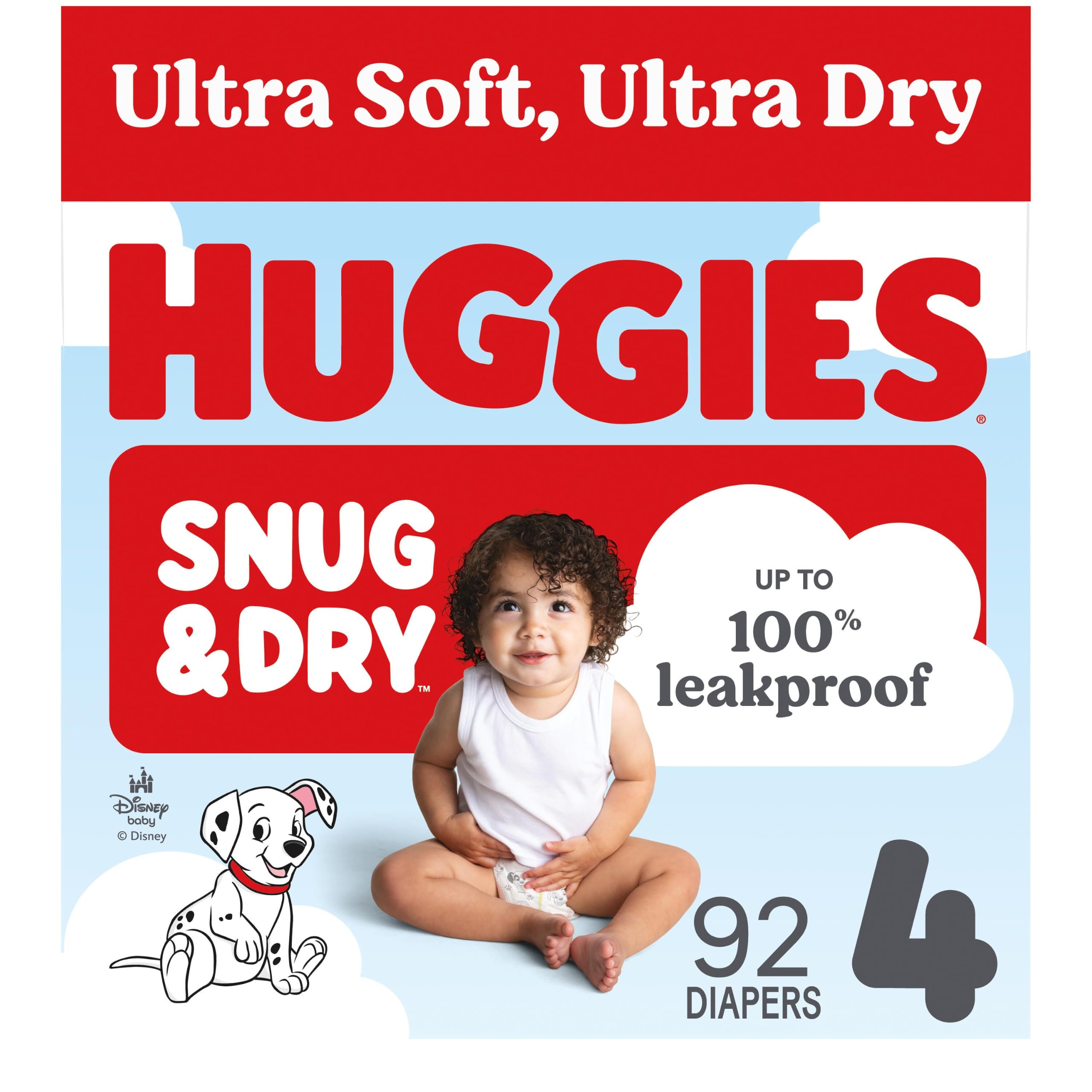 Huggies Snug & Dry Diapers Size 4, 92 Count