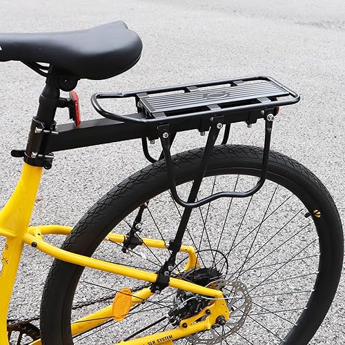 Miniatura 4 de ZUKKA Portabicicletas trasero ajustable para bicicleta con capacidad reflectante de 110 libras, liberación rápida, para bicicleta de carretera de
